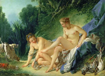 Diane sortant du bain